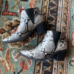 Snakeskin Booties from Target